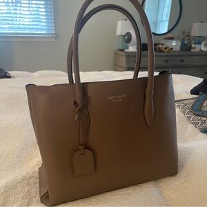 Kate Spade Taupe Faux Leather Bag